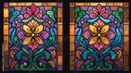 Elegant Vibrant Stained Glass Windows - Professional Usage and Purpose
