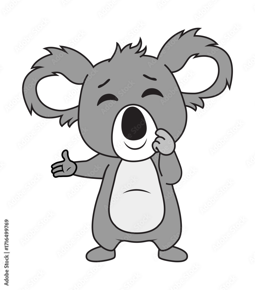 Fototapeta premium Cute Koala Animal Cartoon