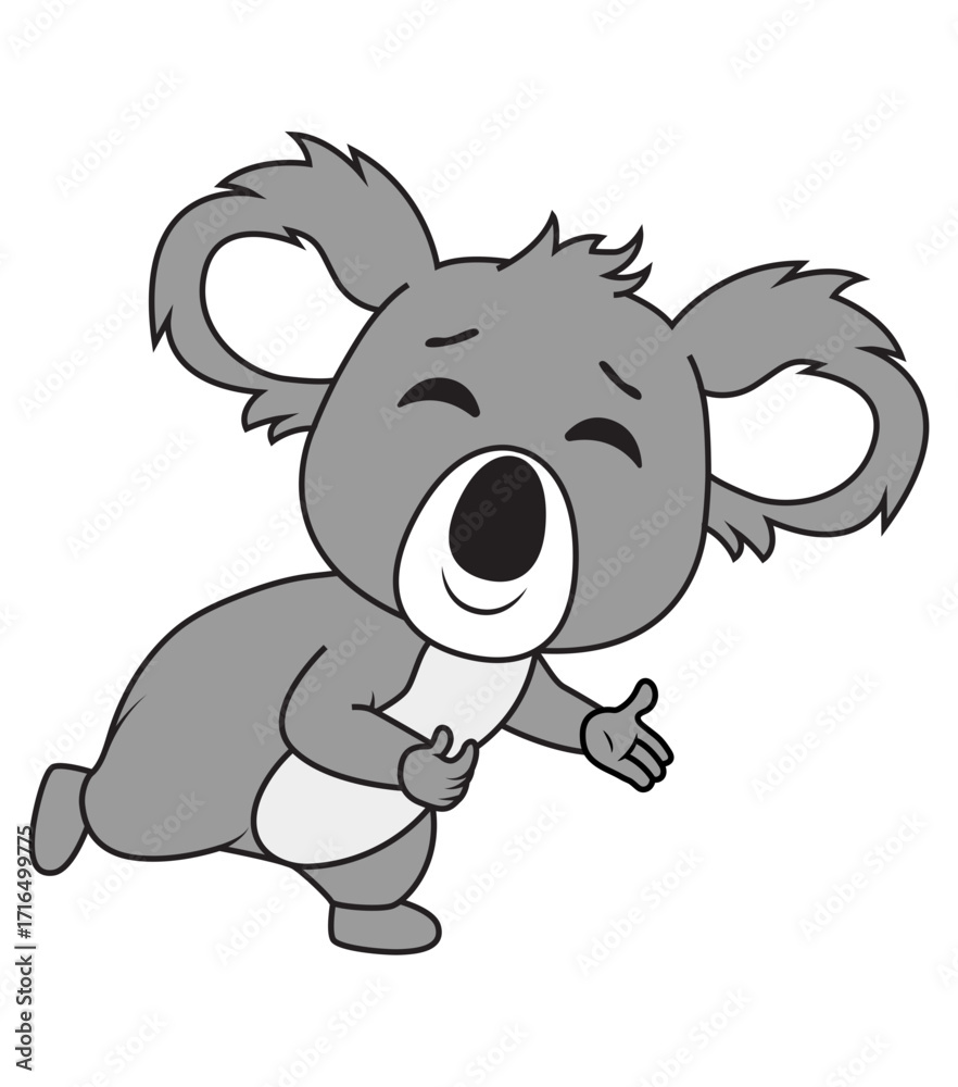 Fototapeta premium Cute Koala Animal Cartoon