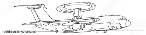 Military Early Warning and Control Radar Aircraft