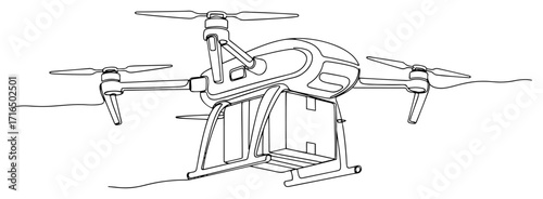 Manned eVTOL Quadcopter Drone Taxi Concept