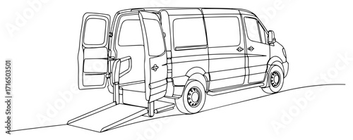 Accessible Van with Wheelchair Ramp