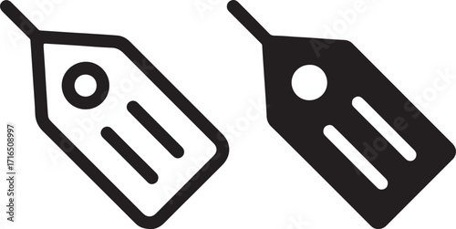design, icons, illustration, vector, price, with, styles, tag, price tag, label, sale, discount, shopping, commerce, retail, symbol, icon, outline, filled, black and white, graphic, element, isolated,