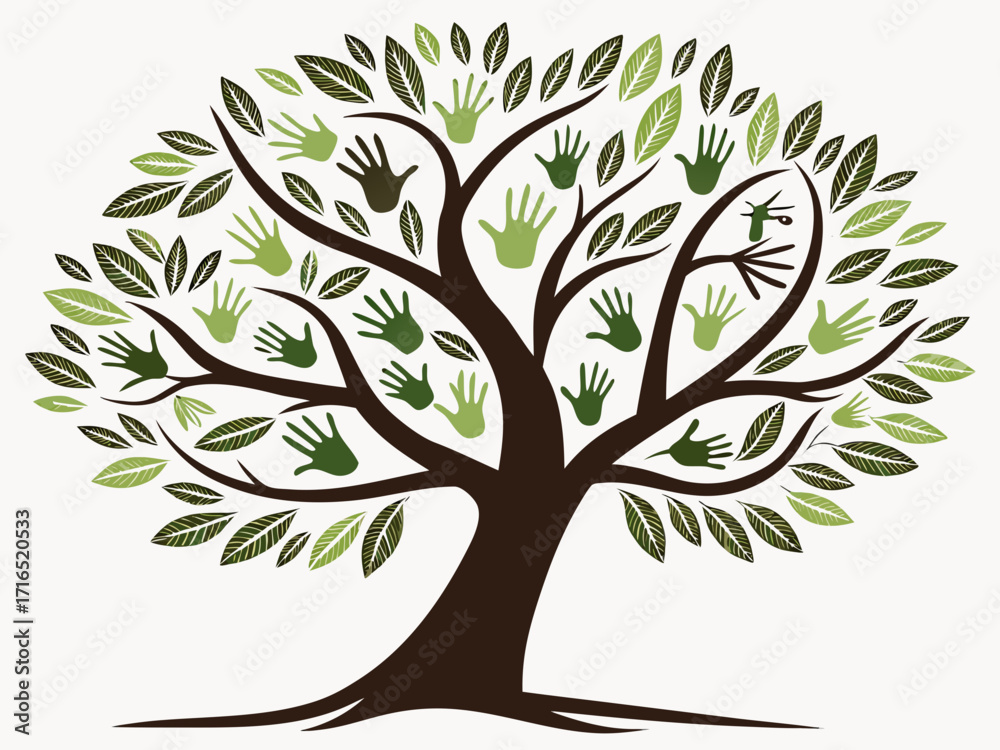 Obraz premium vector tree silhouette