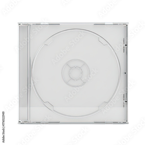 Empty clear CD jewel case for music mockup
