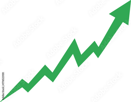 Abstract green wedge shape on white background ideal for design overlays and presentations