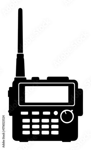 Walkie Talkie Handheld Radio Transceiver Icon