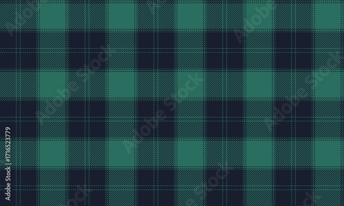 This seamless plaid pattern in navy and green has a classic and calming feel. It's perfect for textiles, clothing, skirts, pants, or simple yet unique fashion designs.