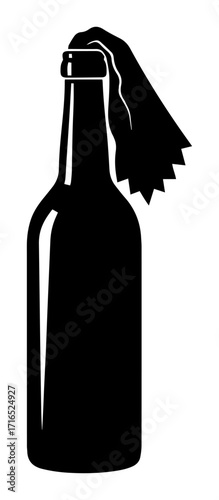 Molotov Cocktail Silhouette Weapon Icon