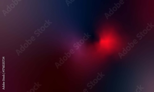 Abstract Glowing Nebula of Red and Blue Cosmic Light Forms
