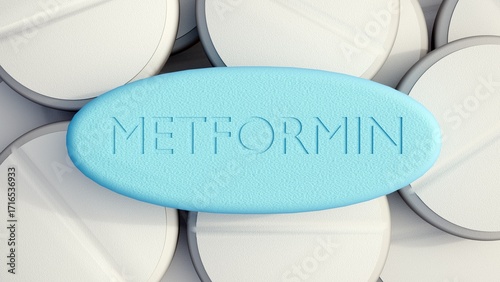 A 3D rendering of single blue with the word 