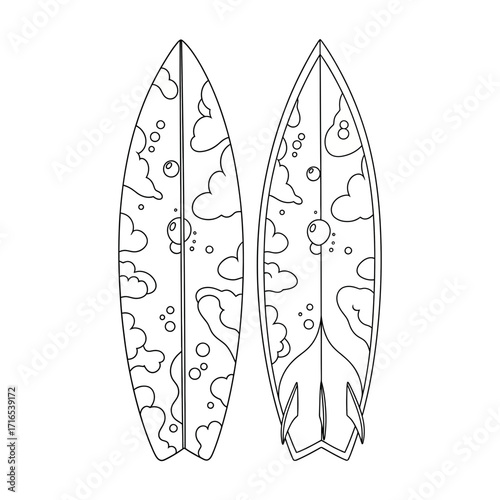 set of vector icons of ironing
