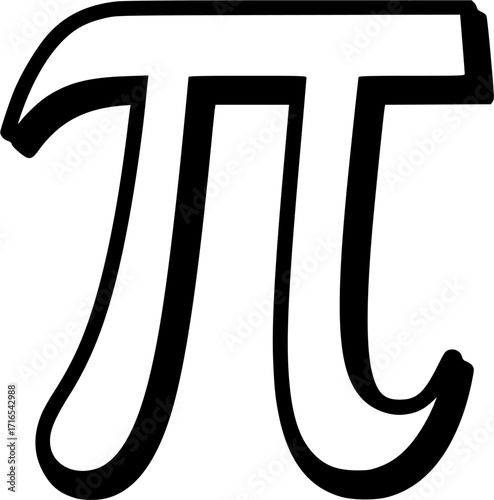 Vector illustration of the Pi pencil
