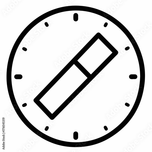 Simple line illustration of a compass pointing towards success and direction.