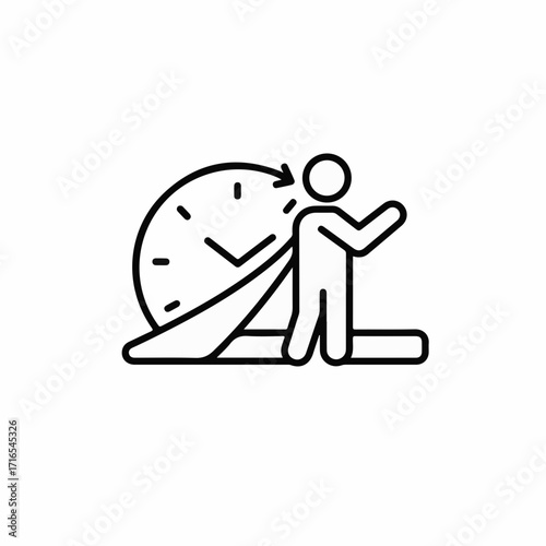 Person running against time, illustrating urgency and deadline pressure.
