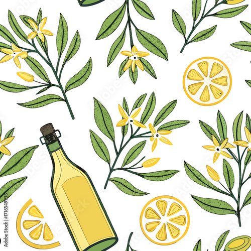 Abstract seamless pattern design featuring Italian pattern motifs, Italian pattern