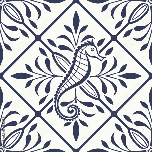 Abstract seamless pattern design featuring Italian pattern motifs, Italian pattern