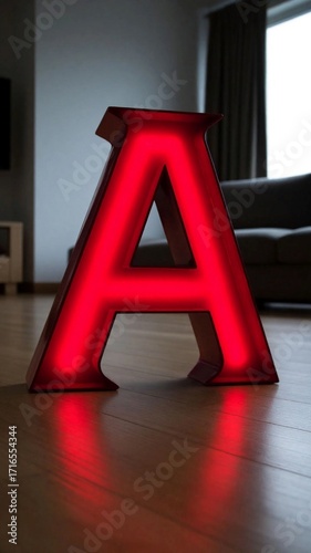 red letter a, letter 