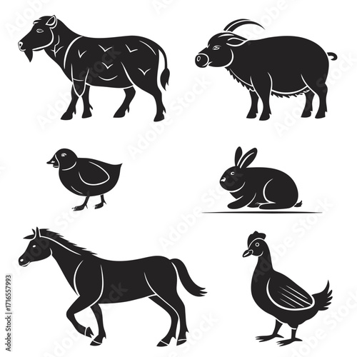 farm animals set