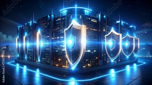 Cybersecurity Infrastructure - Protecting Digital Assets with Advanced Shields.