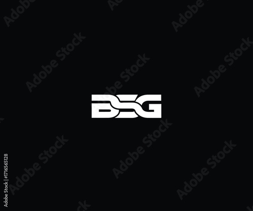 letter bsg modern clean bold logo