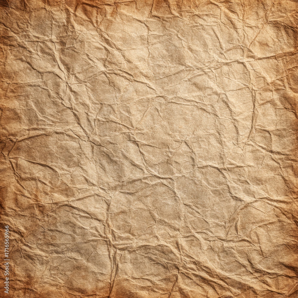 Fototapeta premium Textured Vintage Paper Background with Creases and Wrinkles