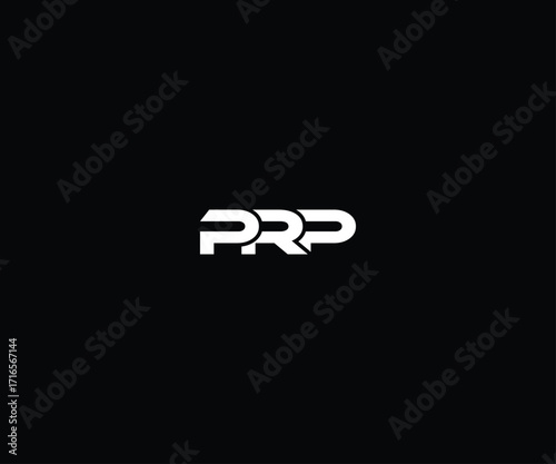 letter prp modern clean logo