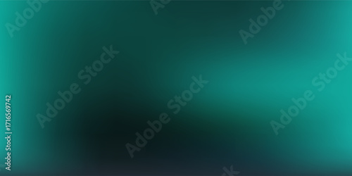 Modern teal green background gradient with blur effect and a curved line with black gradient.