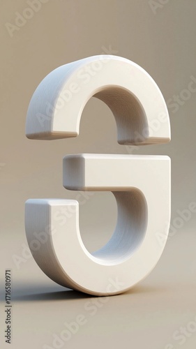 3d silver letter, letter 