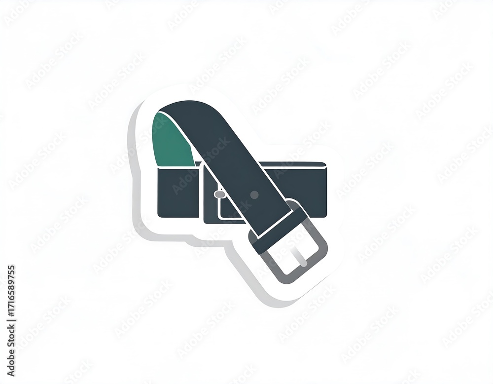 Fototapeta premium Belt sticker graphic