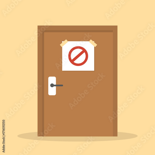 design about the concept of a door that cannot be entered
