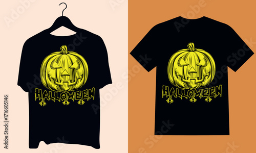 Black and white abstract halloween vector t-shirt design illustration,
