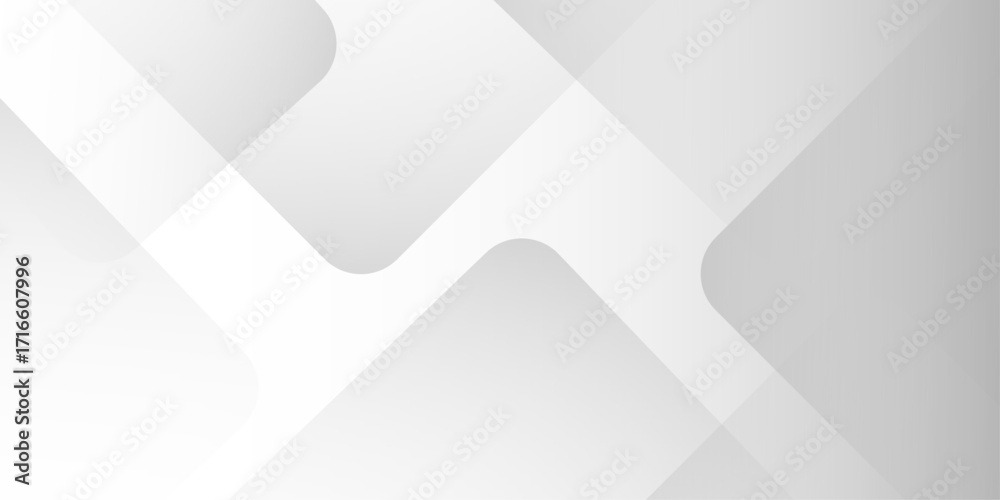 Fototapeta premium Modern elegant white gray banner background with creative design and shiny lines.Abstract white and grey triangle overlay texture background.white and grey glossy squares abstract tech banner design.