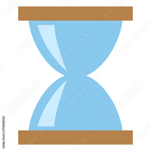 Blue Hourglass Illustration