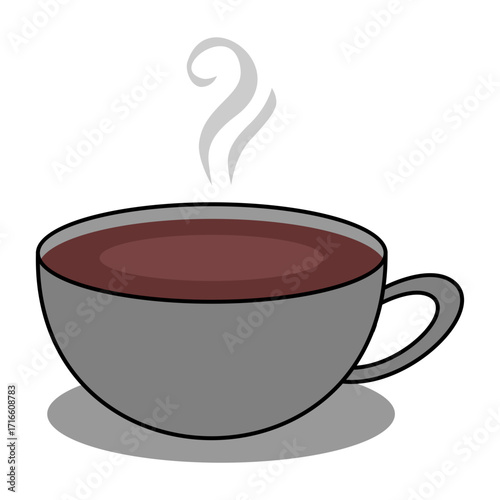 Hot Coffee Cup Illustration