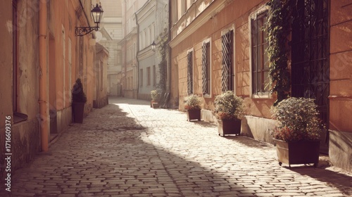 Fototapeta Naklejka Na Ścianę i Meble -  narrow street in the old town