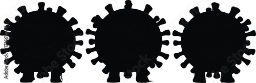 cartoon virus characters, smiling microbes, vector illustration, cute pathogens, educational design, health awareness, covid icon set