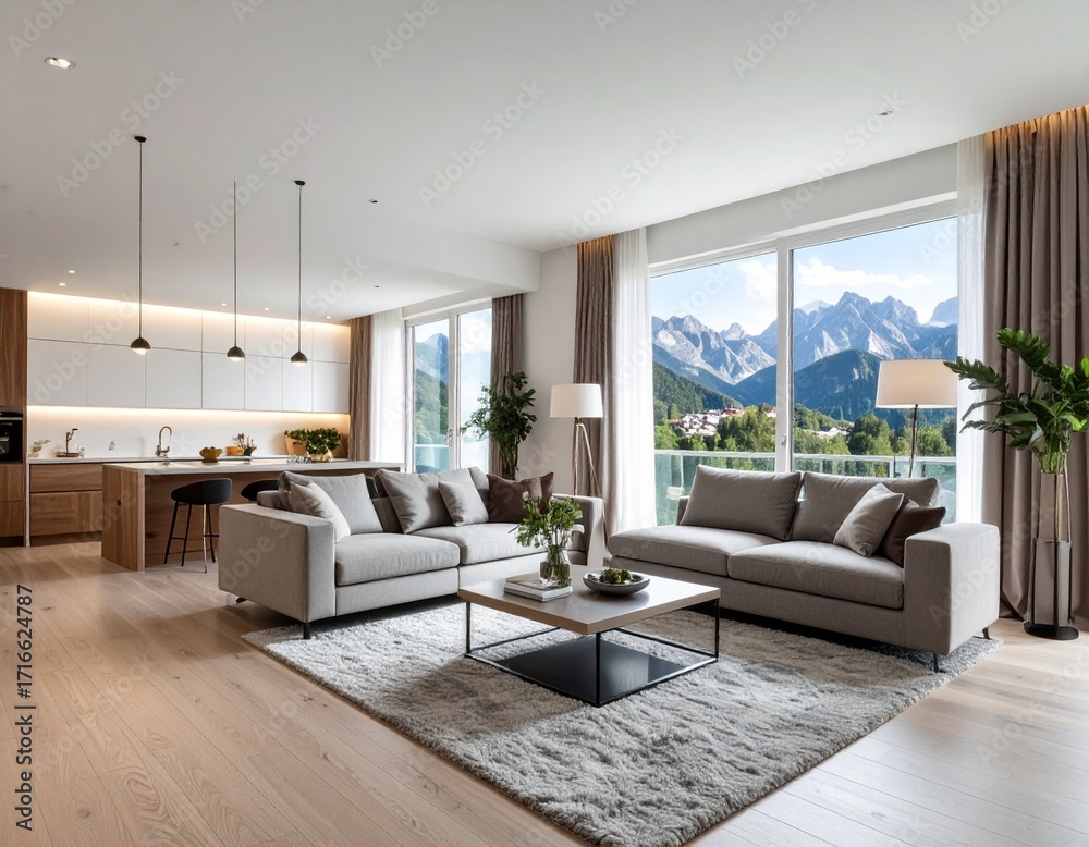 Fototapeta premium living room interior