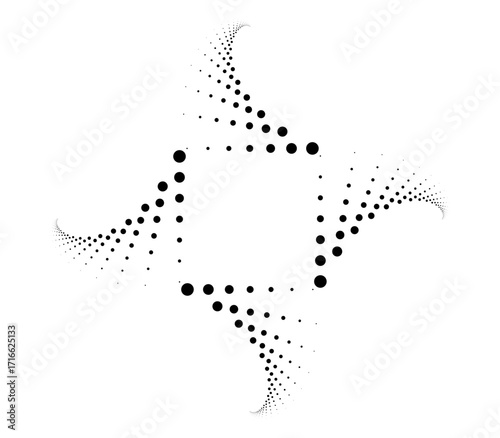 golden ration fibonacci pattern for logo icon background web graphic tattoo. vector illustration.