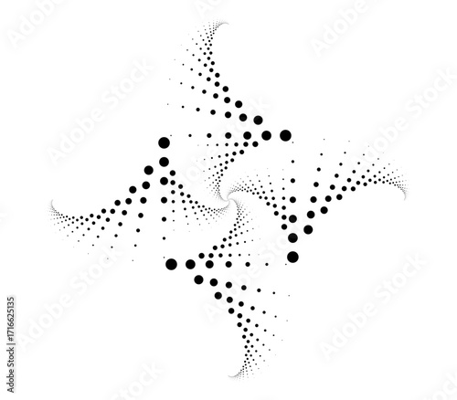 golden ration fibonacci pattern for logo icon background web graphic tattoo. vector illustration.