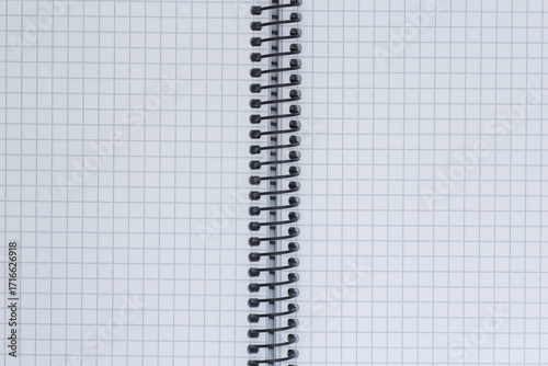 Wallpaper Mural close up of two blank squared pages of notepad with spiral binder Torontodigital.ca