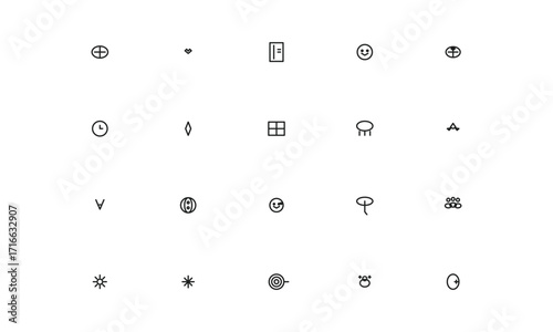 Mental Health UI Icon Pack – 20 Outline Editable Vector Icons | Wellness, Therapy, Self Care
