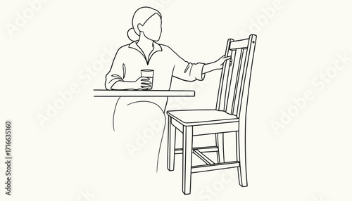 Illustration of a man performing a dumbbell bench press on an, demonstrating the starting and ending positions of this effective chest exercise