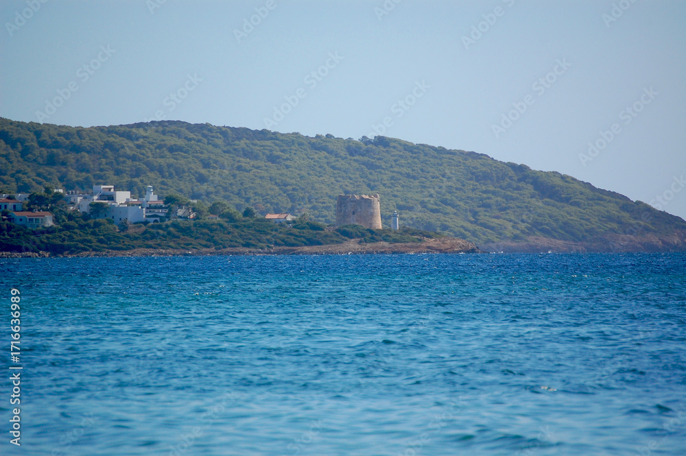 Naklejka premium Sardinia sea and beach, Sardegna italia