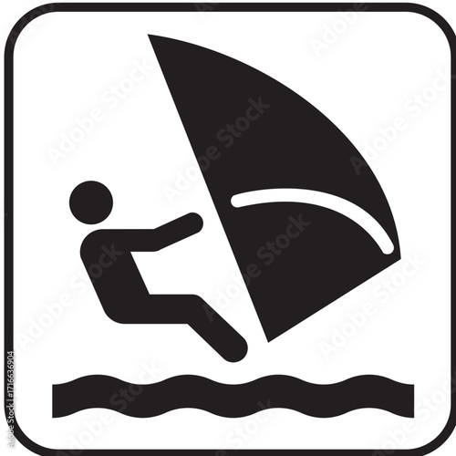 silhouette of a kite surfing on the internet