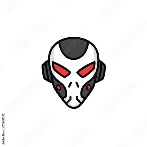 Gaming Mask Logo Icon Illustrator Vector