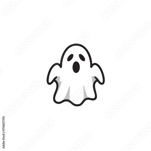 Ghost Logo Icon Illustrator Vector