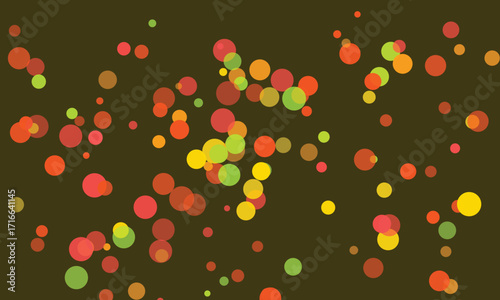 Abstract dark background with two red circles minimalist design concept