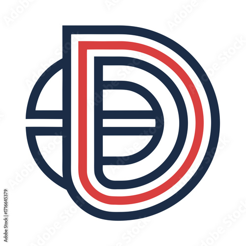 monogram design icon vector