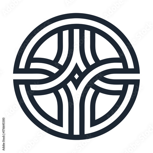 monogram logo vector